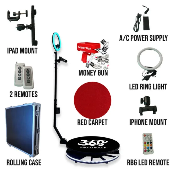 360 Photobooth Platform (27-32-39 inch Motorized)