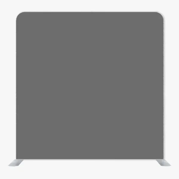 Charcoal Gray Single Sided Tension Fabric Backdrop Frame and Fabric Set