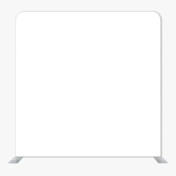 White Single Sided Tension Fabric Backdrop Frame and Fabric Set