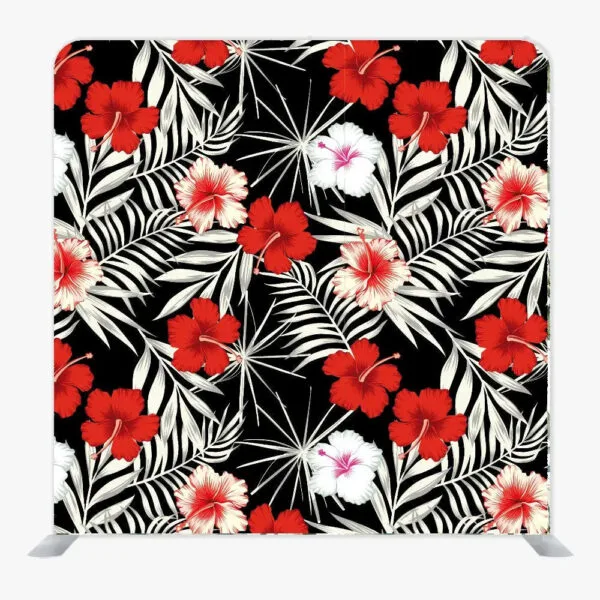 Christmas Luau Single Sided Tension Fabric Backdrop Frame and Fabric Set