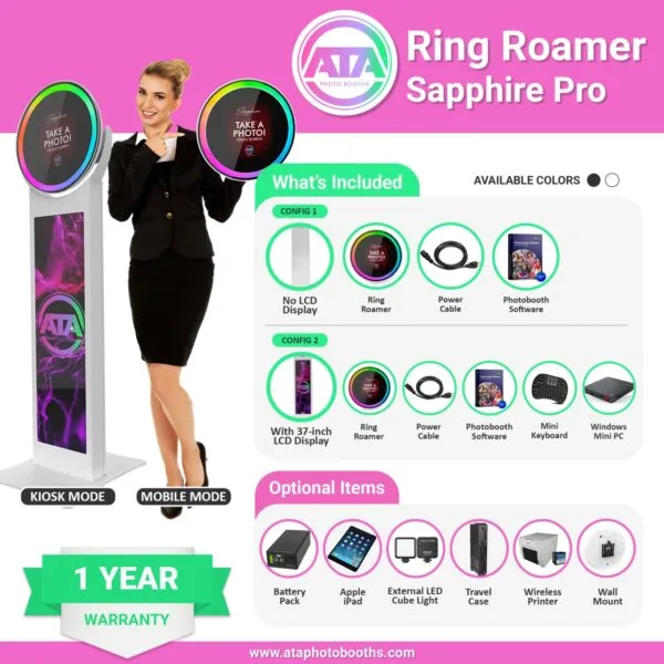 Ring Roamer Sapphire Pro iPad Mirror Photobooth - Image 11