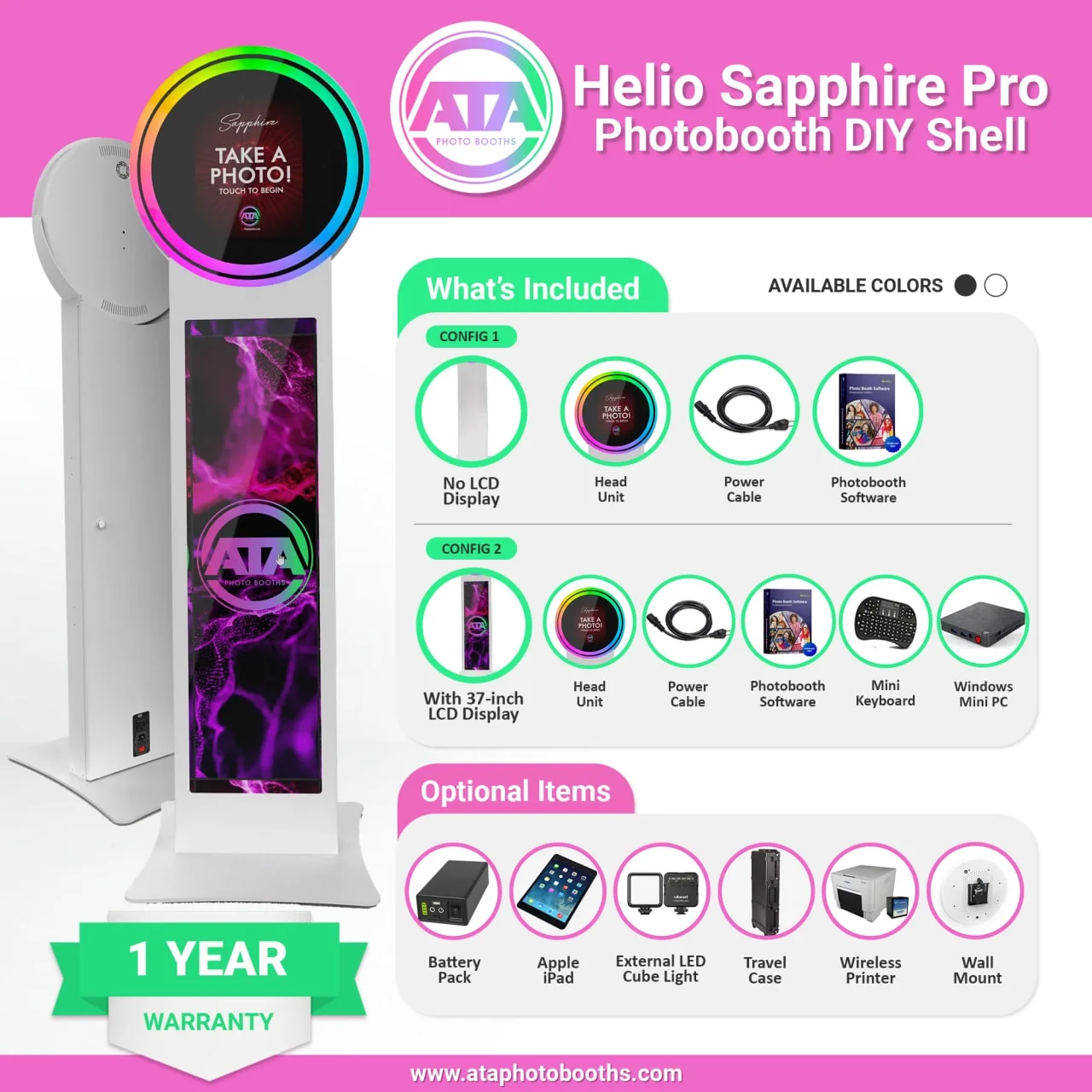Helio Sapphire Pro iPad Mirror Photobooth