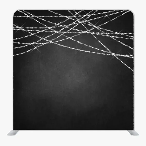 Rhinestone Chalkboard Single Sided Tension Fabric Backdrop Frame and Fabric Set