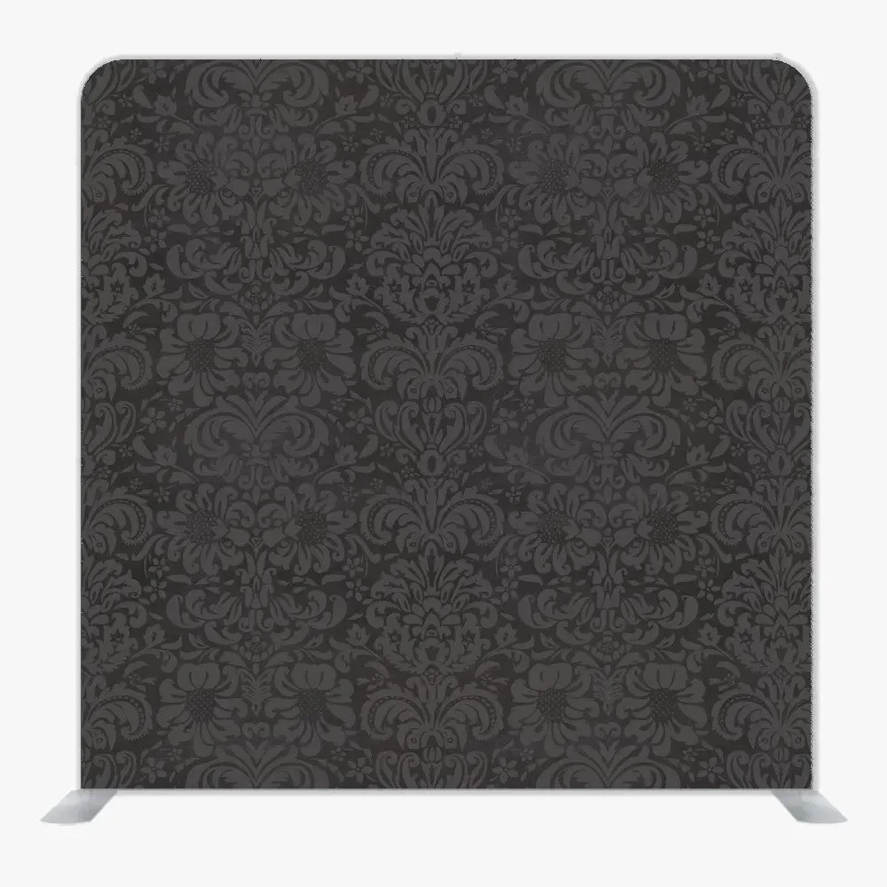 Gray Damask Single Sided Tension Fabric Backdrop Frame and Fabric Set