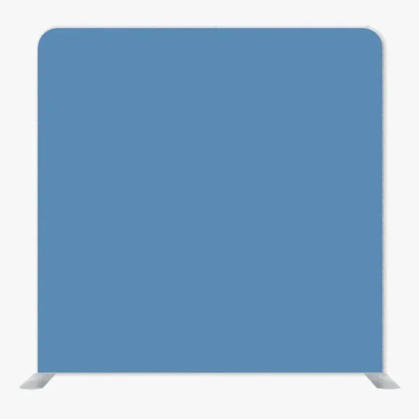 Denim Blue Single Sided Tension Fabric Backdrop Frame and Fabric Set