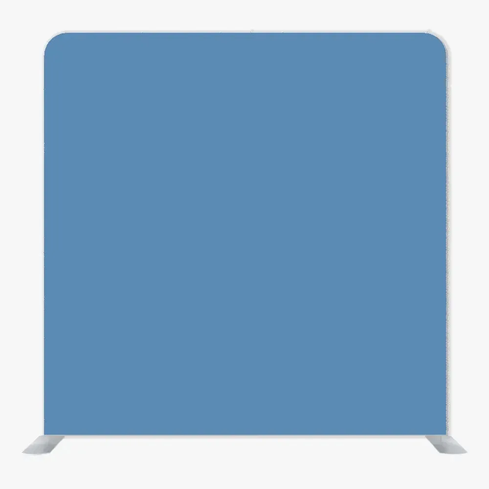 Denim Blue Single Sided Tension Fabric Backdrop Frame and Fabric Set