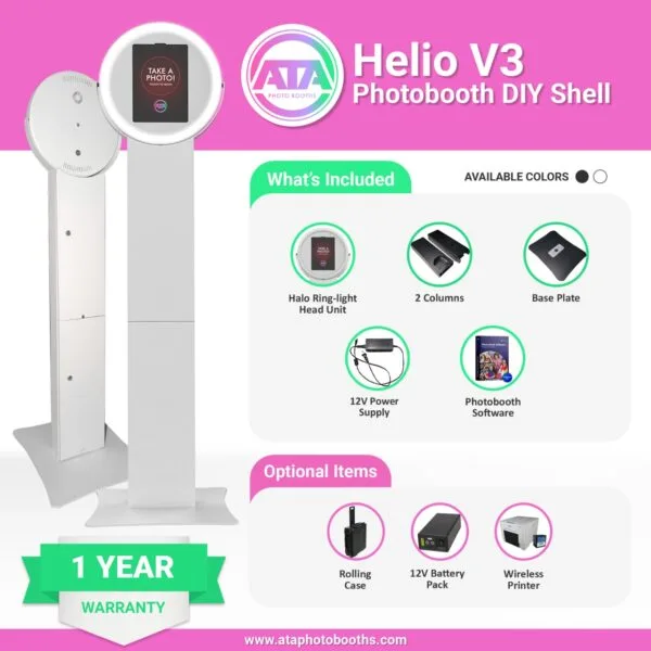 Helio V3 iPad Ringlight Photobooth with FREE cloud based Photobooth App - Image 2