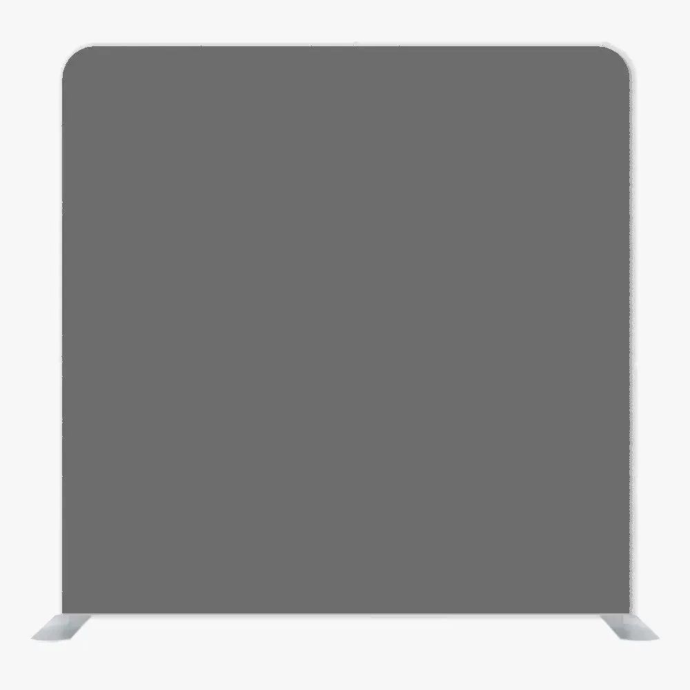 Charcoal Gray Single Sided Tension Fabric Backdrop Frame and Fabric Set