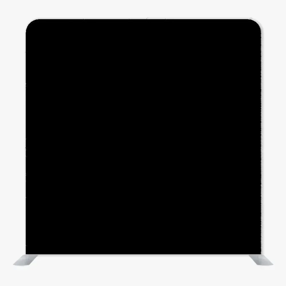 Black Single Sided Tension Fabric Backdrop Frame and Fabric Set