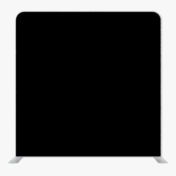 Black Single Sided Tension Fabric Backdrop Frame and Fabric Set